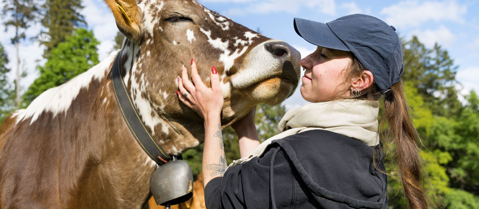 Natascha Eberhart et ses vaches allaitantes | Photo : Markus Bolliger